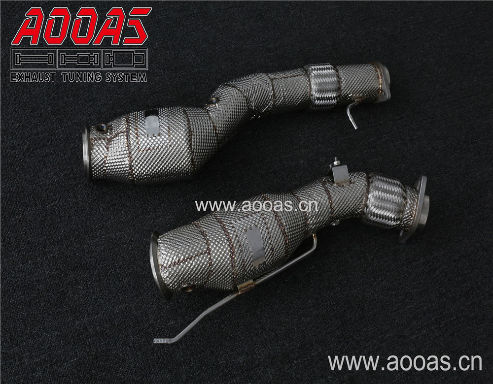 All SS304 / Cat Downpipe With Heat Shield